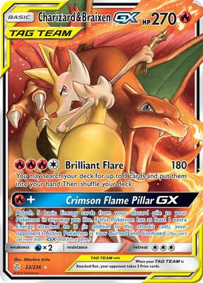 Charizard & Braixen GX | SM - Cosmic Eclipse