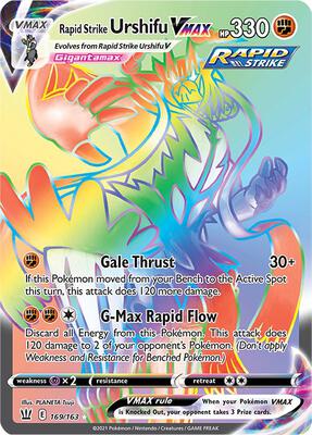 Rapid Strike Urshifu VMAX (Secret) [SWSH05: Battle Styles]