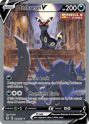 Umbreon V (Alternate Full Art) [SWSH07: Evolving Skies]
