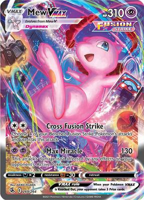 Mew VMAX (Alternate Art Secret) [SWSH08: Fusion Strike]