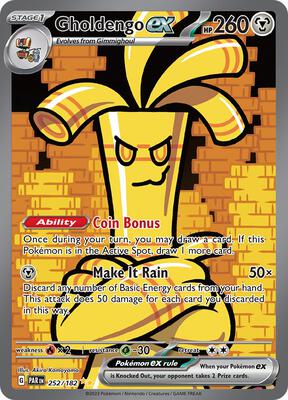 Gholdengo ex - 252/182 [SV04: Paradox Rift]